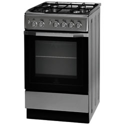 Indesit I5GG1S Freestanding Gas Cooker, Silver